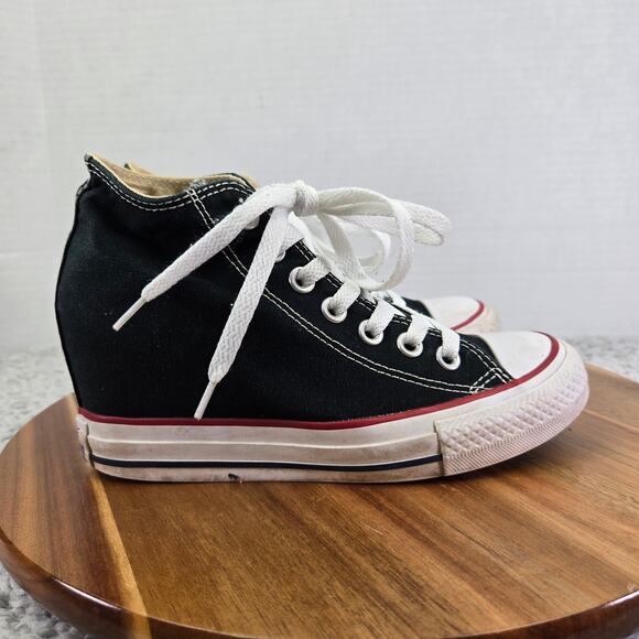 Converse CTAS All Star Lux Black Y2K Hidden Wedge Sneakers Womens 5.5 547198F - Picture 4 of 15